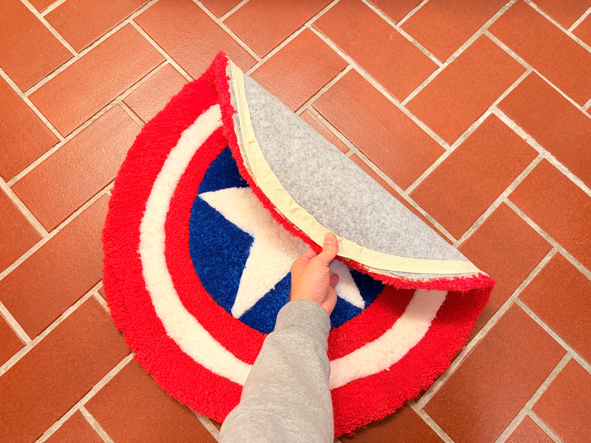 Tappeto fatto a mano Tufting in Lana e Acrilico – Diametro 60 cm
