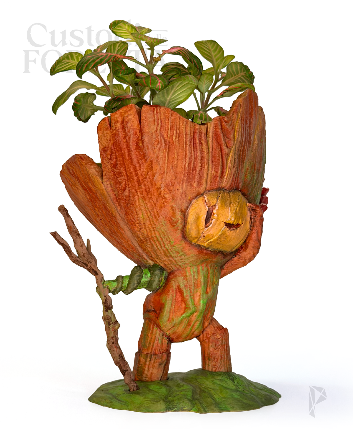 SENTIERINO - Mini Vaso Fantasy | Scultura Decorativa Stampata 3D e Dipinta a Mano