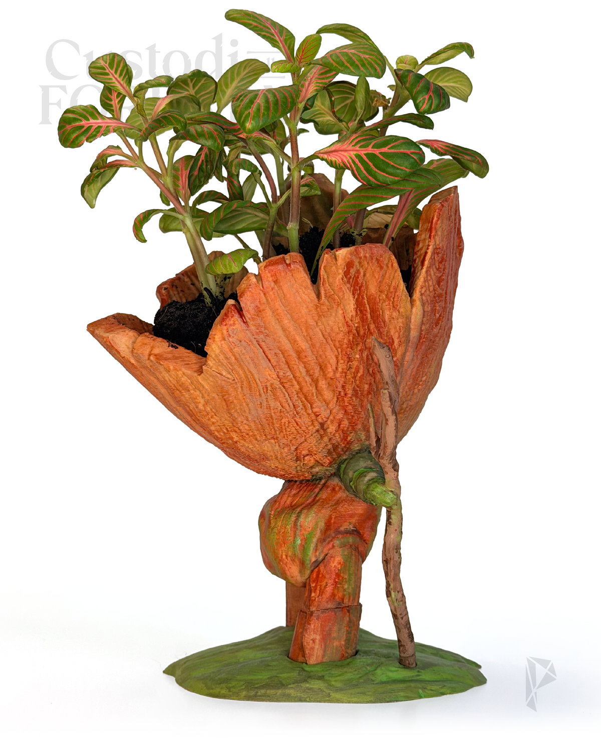 SENTIERINO - Mini Vaso Fantasy | Scultura Decorativa Stampata 3D e Dipinta a Mano
