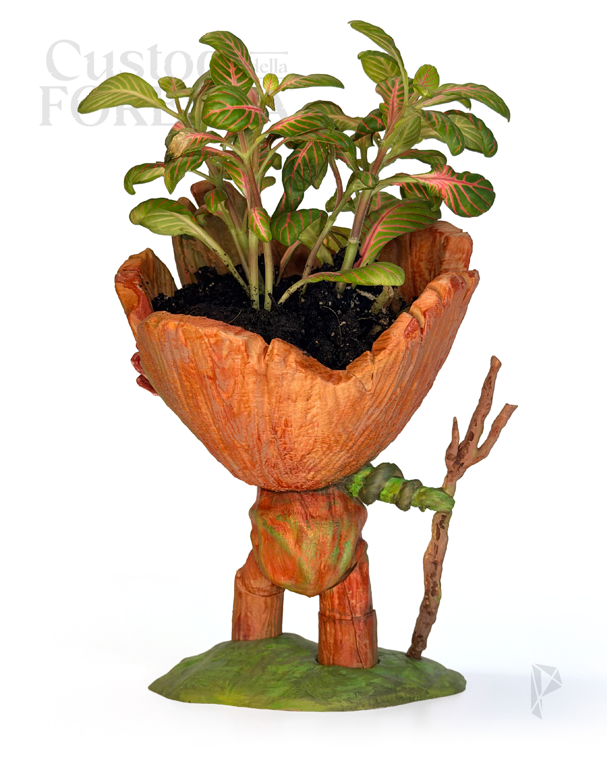 SENTIERINO - Mini Vaso Fantasy | Scultura Decorativa Stampata 3D e Dipinta a Mano