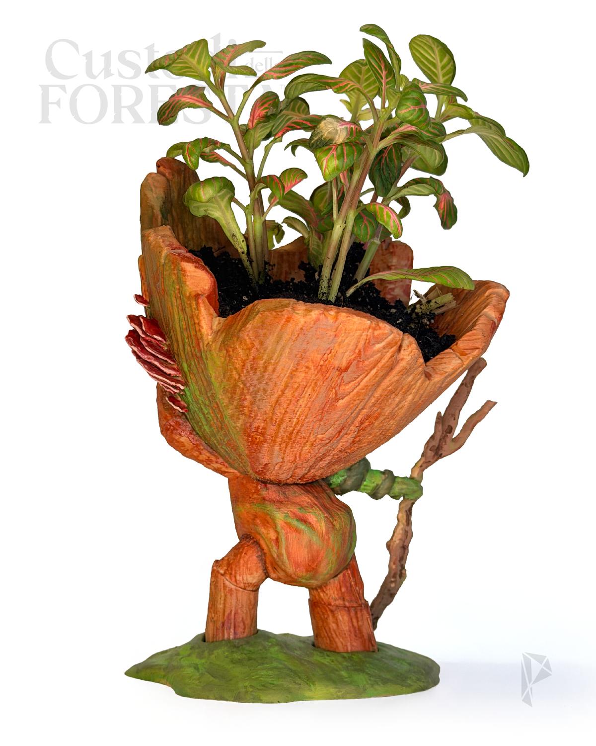 SENTIERINO - Mini Vaso Fantasy | Scultura Decorativa Stampata 3D e Dipinta a Mano