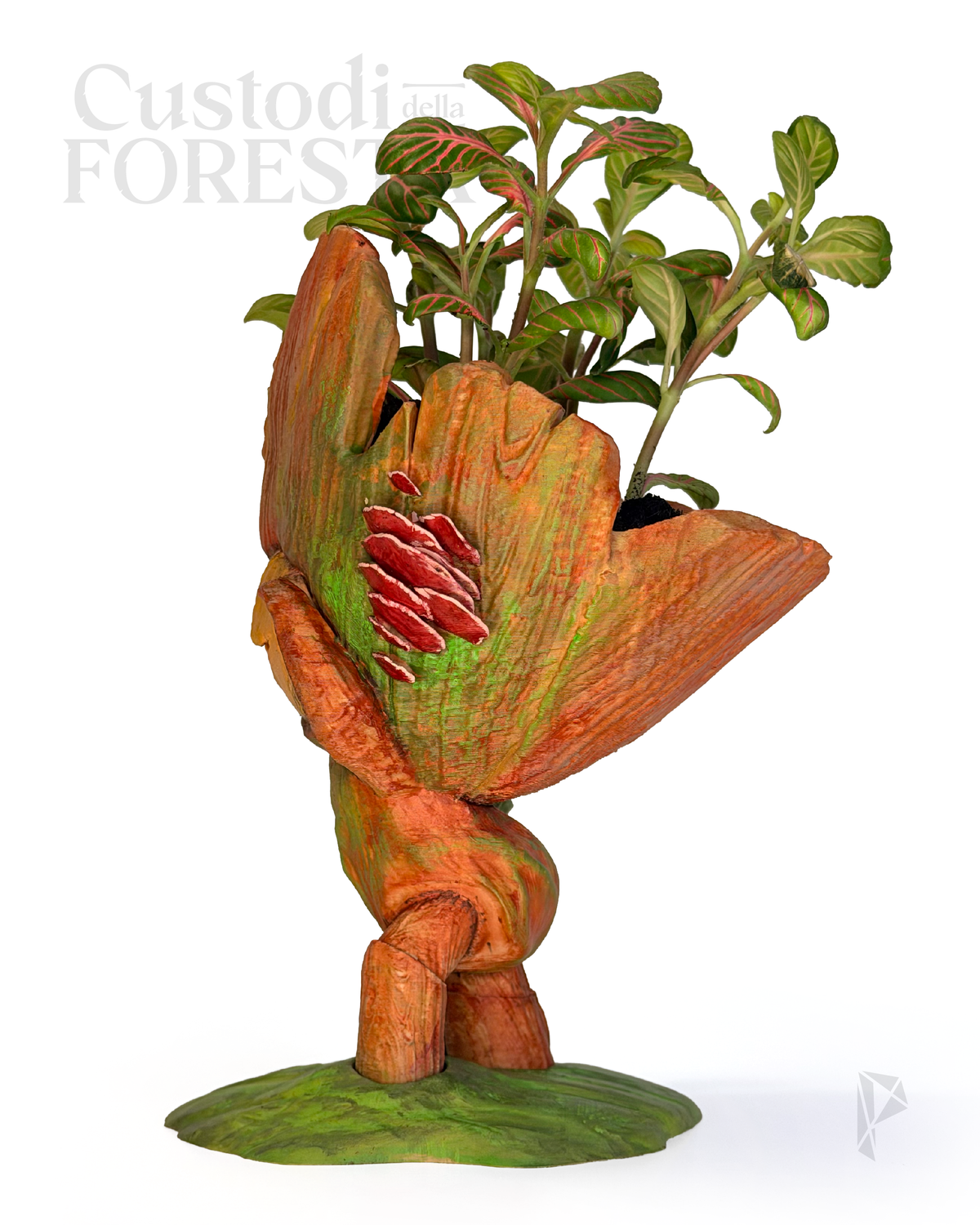 SENTIERINO - Mini Vaso Fantasy | Scultura Decorativa Stampata 3D e Dipinta a Mano