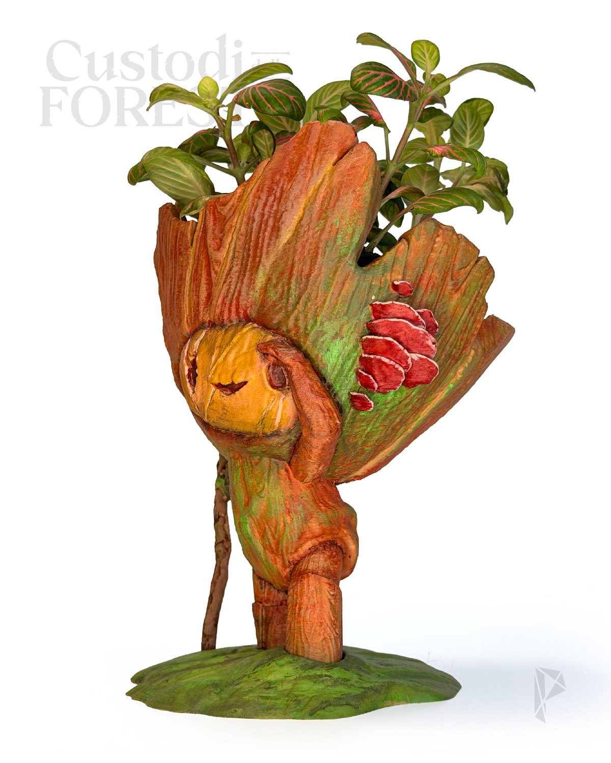 SENTIERINO - Mini Vaso Fantasy | Scultura Decorativa Stampata 3D e Dipinta a Mano