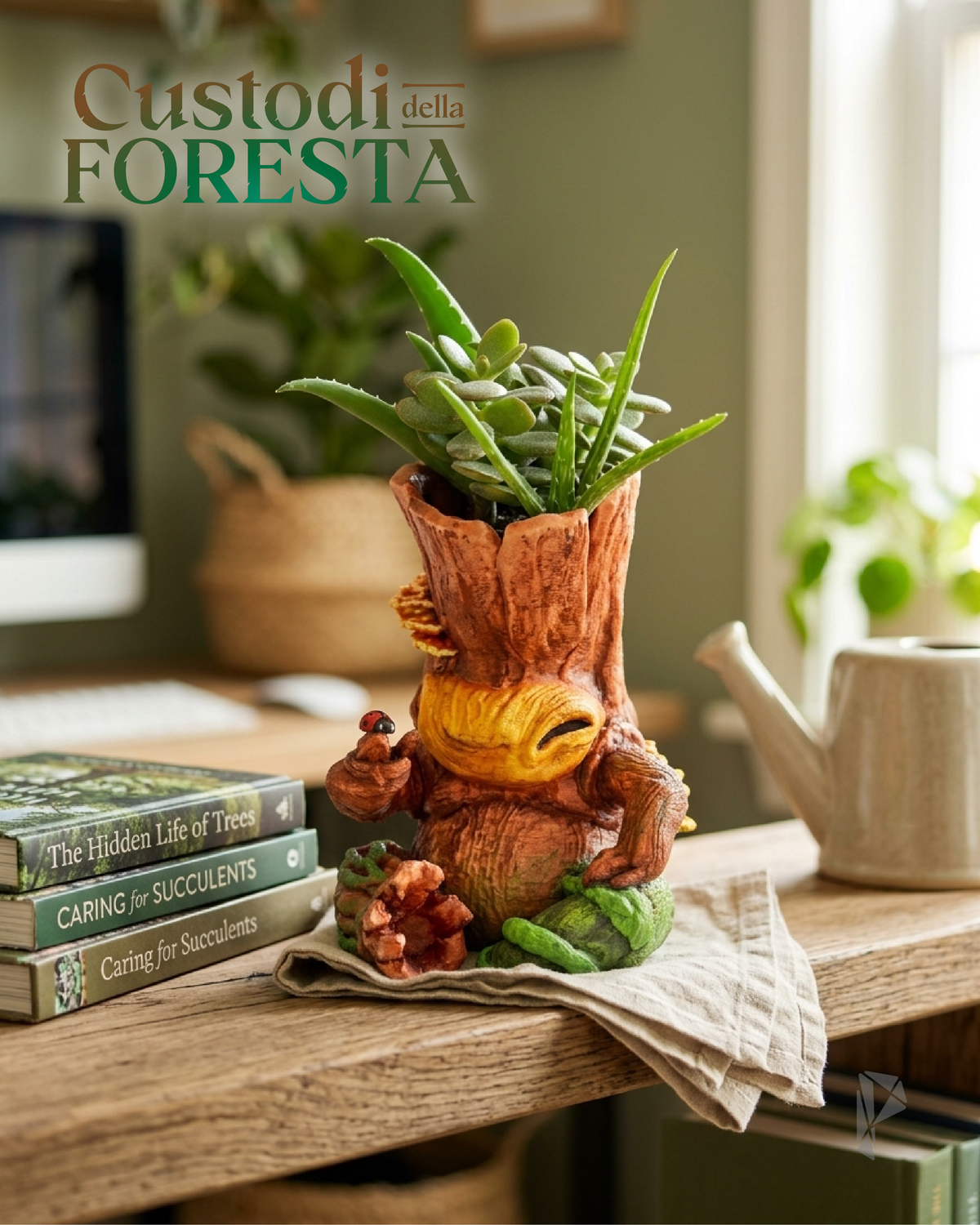 VESPERO - Mini Vaso Fantasy | Scultura Decorativa Stampata 3D e Dipinta a Mano